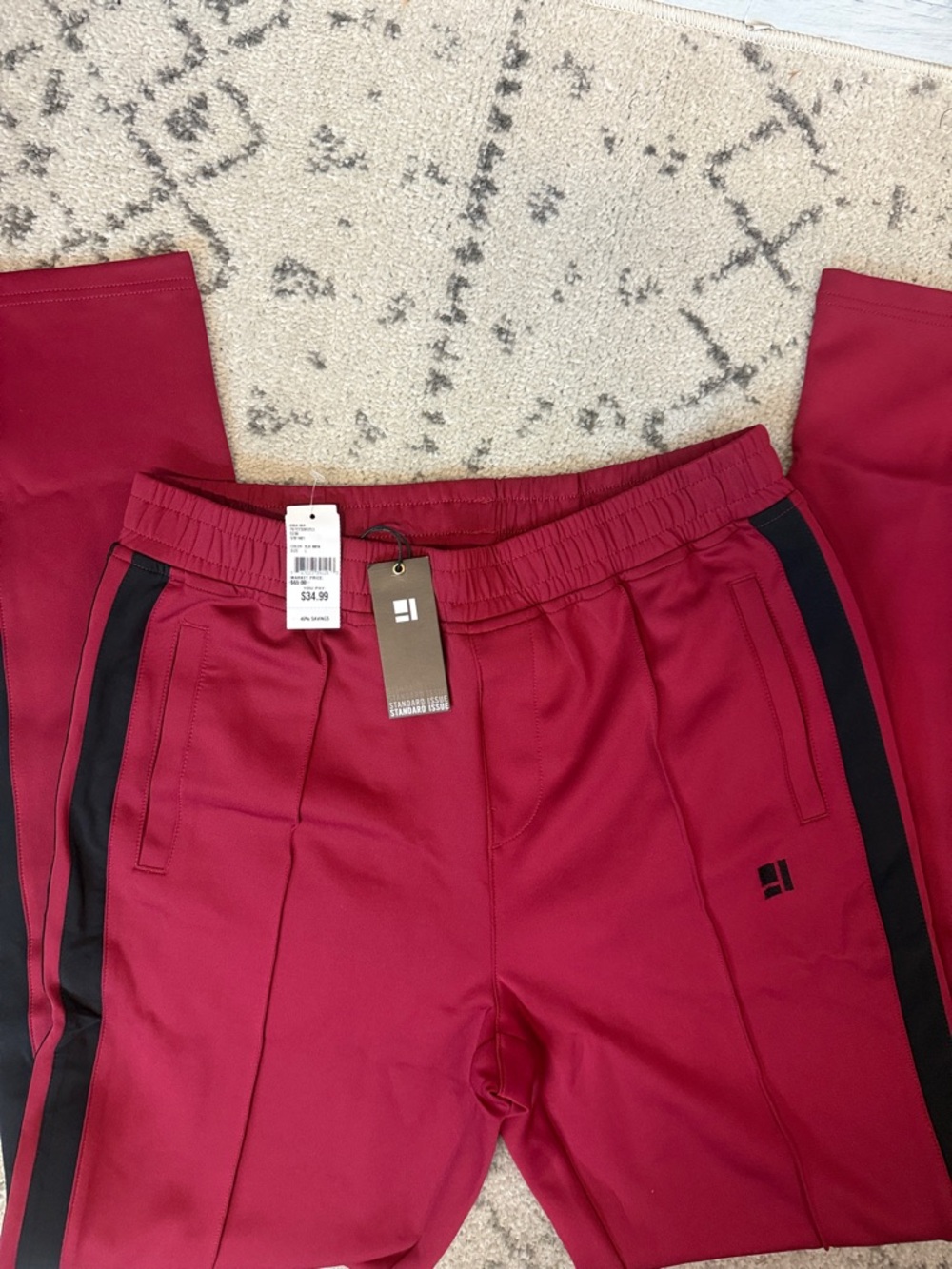 NWT Mens Track Pants by Standard Issue